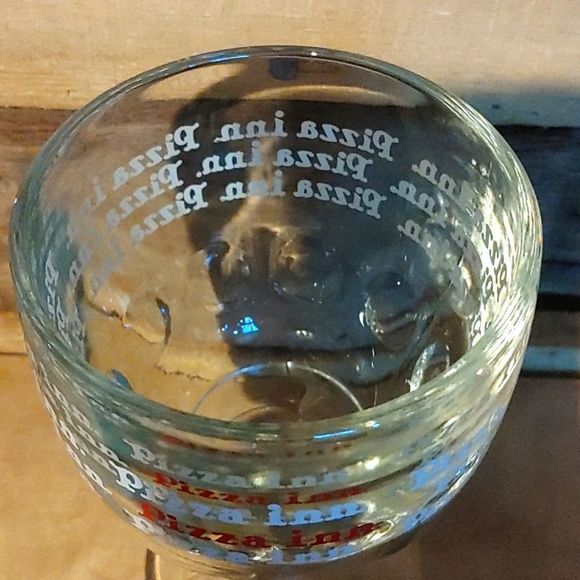 Vintage 80's Pizza Inn Thumbprint Beer Goblet - Picture 7 of 9